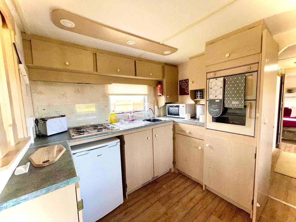 Poplar Lodge Log Caravan Kirkby on Bain Exterior foto